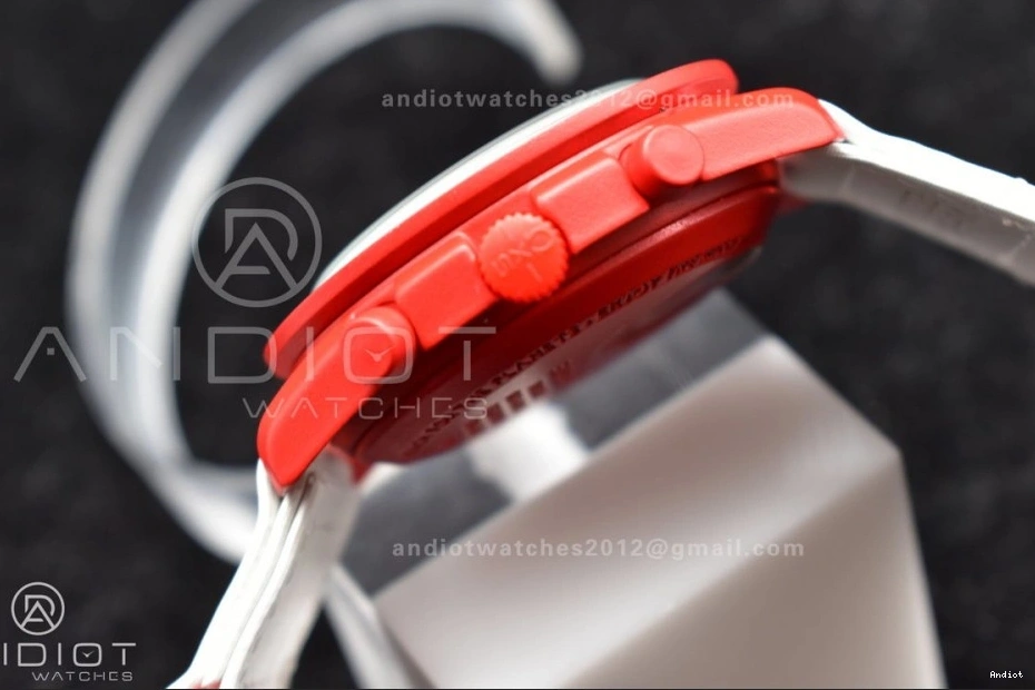 Swatch Moonwatch Mission Bioceramic to on Omega Mars Quartz Nylon x Strap 0105